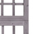  4-Panel Room Divider/Trellis Solid Fir Wood Gray 63.4"x70.9 A949-316487