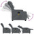  Massage Recliner Chair Grey Faux Leather A949-3206905