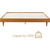 Queen size Mid-Century Modern Platform Bed Frame in Light Wood Finish Q280-QRSTK24381457