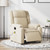  Electric Massage Recliner Chair Cream Fabric A949-3206219