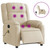  Electric Massage Recliner Chair Cream Fabric A949-3206219