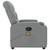  Massage Recliner Chair Light Grey Fabric A949-3206032