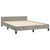  Bed Frame without Mattress Light Gray Full Velvet A949-347603