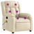  Massage Recliner Chair Cream Fabric A949-3205779
