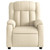  Massage Recliner Chair Cream Fabric A949-3205779