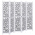 5-Panel Room Divider Gray 68.9"x65" Solid Wood A949-284193