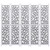  5-Panel Room Divider Gray 68.9"x65" Solid Wood A949-284193