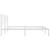  Metal Bed Frame without Mattress with Headboard White 76"x79.9 A949-376183