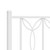  Metal Bed Frame without Mattress with Headboard White 76"x79.9 A949-376183