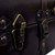  Storage Bench 43.7" Dark Brown Solid Wood Pine&Faux Leather A949-345710