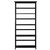 Tall 5-Tier Bookcase in Black Wood Finish Q280-BM637951