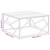  Coffee Table Silver Stainless Steel and Solid Wood Acacia A949-349959