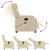 Massage Recliner Chair Cream Fabric A949-3206209