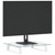  Monitor Stand White 15.7"x13.8"x3.1" Tempered Glass and Metal A949-374219