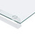  Monitor Stand White 15.7"x13.8"x3.1" Tempered Glass and Metal A949-374219