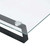 Monitor Stand Black 23.6"x7.9"x3.1" Tempered Glass and Metal A949-374224