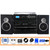 Trexonic 3-Speed Vinyl Turntable Home Stereo System with CD Player, Dual Cassette Player, Bluetooth D970-TRX-811BS