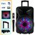 beFree Sound 12 Inch 2500 Watt Bluetooth Rechargeable Portable Party PA Speaker with Illuminating L D970-BFS-4400