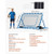 Soccer Rebounder Net, Quick-Switch Angle Soccer Goal Rebounder for Control, Passing Practice, Heavy E415-ZQHDWTZ64YCD6G5HE001V0