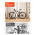 Bike Stand, Foldable Freestanding Bike Storage Rack, Carbon Steel Garage Bicycle Floor Stand, Fits  E415-JYZXCTFJZDSH4WTBB001V0