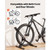 Bike Stand, Foldable Freestanding Bike Storage Rack, Carbon Steel Garage Bicycle Floor Stand, Fits  E415-JYZXCTFJZDSH4WTBB001V0