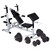  Weight Bench with Weight Rack, Barbell and Dumbbell Set 264.6 lb A949-275378