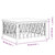  Patio Footstool with Cushion White Woven Fabric A949-364140