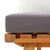 Patio Bench with Cushions 45.3" Solid Acacia Wood A949-46672