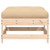 Patio Footstool with Cushion Solid Wood Pine A949-825555
