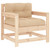 Patio Chairs with Cushions 2 pcs Solid Wood Pine A949-825562