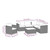 7 Piece Patio Lounge Set with Cushions Poly Rattan Black A949-46552