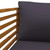 Patio Chair with Dark Gray Cushions Solid Acacia Wood A949-316293