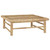2 Piece Patio Lounge Set with Cream White Cushions Bamboo A949-313144