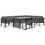 Sectional Corner Sofa with Right Armrest Poly Rattan Anthracite A949-310043