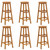 Bar Stools 6 pcs Solid Acacia Wood A949-310287