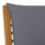Sectional Corner Sofa with Dark Gray Cushion Solid Acacia Wood A949-311841