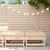 Patio Footstools with Cushions 2pcs Solid Wood Pine A949-825464
