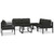 Sectional Corner Sofa 1 pc with Cushions Aluminum Anthracite A949-49239