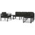 Sectional Corner Sofa 1 pc with Cushions Aluminum Anthracite A949-49239