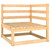 Patio Corner Sofa with Gray Cushions Solid Wood Pine A949-805715