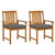 Patio Chairs with Cushions 2 pcs Solid Acacia Wood A949-3061199