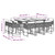 11 Piece Patio Dining Set with Cushions Beige Poly Rattan A949-3278157