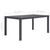 Patio Table Brown 59"x35.4"x28.3" Plastic Rattan Look A949-45606
