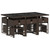11 Piece Patio Dining Set with Cushions Brown Poly Rattan A949-3278096