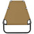 Folding Sun Lounger Taupe Steel A949-47758