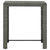 Patio Bar Table Gray 39.4"x23.8"x43.5" Poly Rattan A949-45875