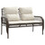4 Piece Patio Sofa Set with Cushions Brown Poly Rattan A949-368728
