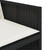 5 Piece Patio Dining Set with Cushions Black Poly Rattan A949-3277670
