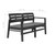 2-Seater Patio Bench with Cushions 52.4" Plastic Anthracite A949-45623