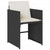 13 Piece Patio Dining Set with Cushions Black Poly Rattan A949-3277985
